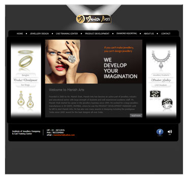 Jewellery design training website sample