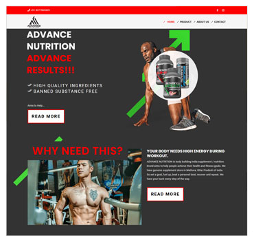 Nutrition products website