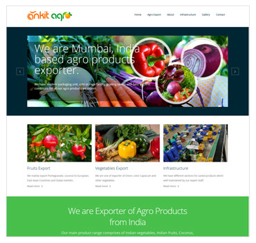 Agro website sample